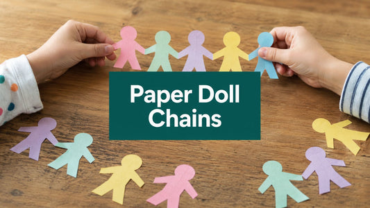 Paper Doll Chains How to Make Them with Little Hands