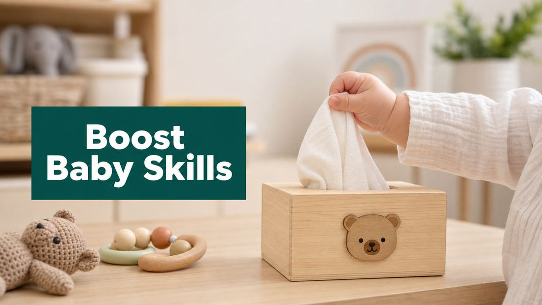 Toy Tissue Box: Boost Baby's Skills & Sensory Play